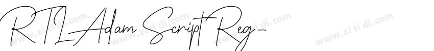RTL Adam Script Reg字体转换